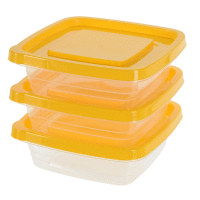 Dóza na potraviny set 3ks 990ml žltá