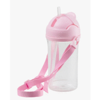 Fľaša SWEETIE BIDON 400ml so slamkou ružová AMBITION JUNIOR