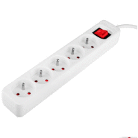 Predlžovací kábel 1,5m, 3x1,5mm2, 5G, biely, ON/OFF NEO TOOLS