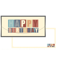 Darčeková obálka na peniaze HAPPY BIRTHDAY 23x11cm ALVARAK