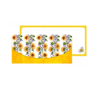 Darčeková obálka na peniaze SLNEČNICA 23x11cm ALVARAK