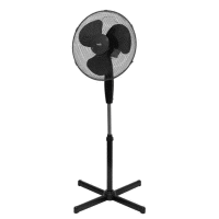 Stojanový ventilátor, čierna farba, 40cm, 45W