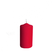 Sviečka valcová Ø 40 x 80 mm červená [4 ks] GASTRO