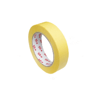 Lepiaca páska krepová, žltá 50 m x 25 mm [1 ks] WIN PACK