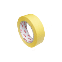 Lepiaca páska krepová, žltá 50 m x 30 mm [1 ks] WIN PACK