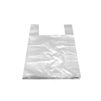 Tašky 5 kg LDPE biele 25 + 12 x 47 cm -extra silné- [1000 ks] GASTRO
