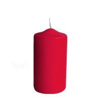 Sviečka valcová Ø 60 x 120 mm červená [1 ks] GASTRO