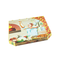 Krabica na pizzu z vlnitej lepenky 32 x 32 x 3 cm [100 ks] GASTRO