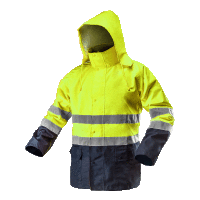 Pracovná bunda výstražná nepremokavá, žltá, XXL/58,NEO Tools