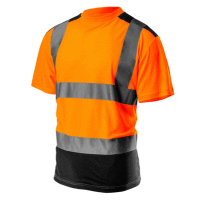 Výstražné tričko, tmavý spodok, oranžové, veľkosť XL, NEO Tools