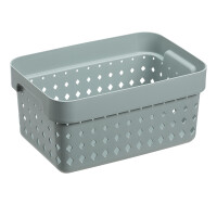 Detail - Košík malý 26 x 18 x 12,6 cm, tmavo-zelený PLAST TEAM Košík malý 26 x 18 x 12,6 cm, tmavo-zelený PLAST TEAM