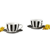 Detail - Porcelánová kávová súprava pre 6 osôb Ribs 12-dielna AMBITION Porcelánová kávová súprava pre 6 osôb Ribs 12-dielna AMBITION