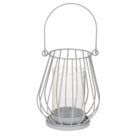 Detail - Lampáš WIRE SOFT GREY 11,2x11,2x13,5 cm MY HOME Lampáš WIRE SOFT GREY 11,2x11,2x13,5 cm MY HOME